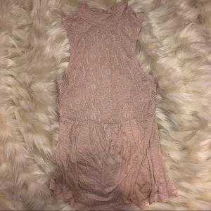 Women’s Pink Tank With Lace